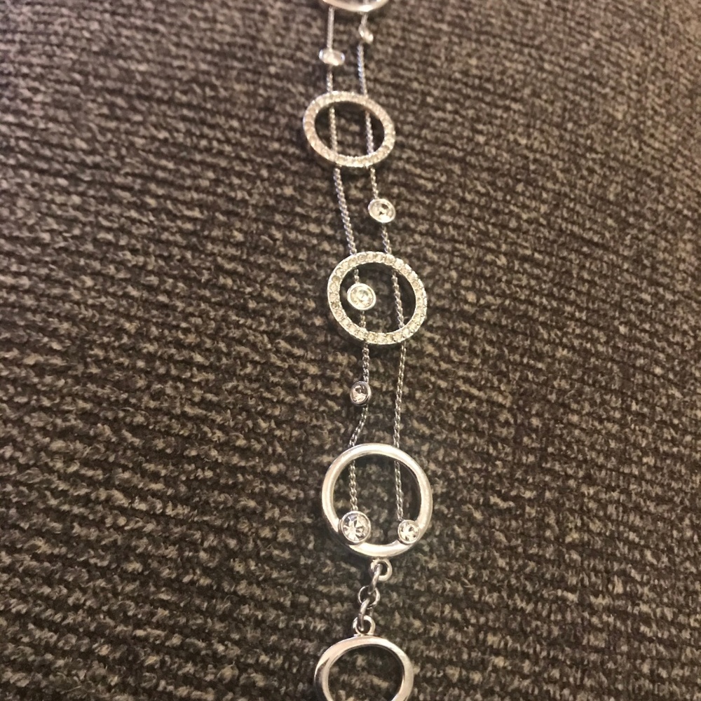 Brighton Swarovski Silver Toggle Bracelet